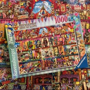 Ravensburger Aimee Stewart The Greatest Show on Earth Circus 1000 Piece Puzzle